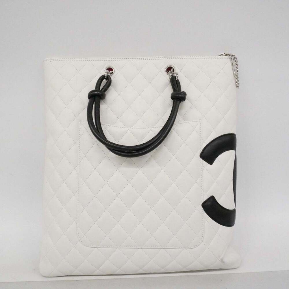 CHANEL Black Lambskin Leather Tote Bag - Picture 13 of 13